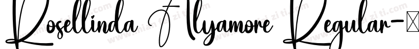 Rosellinda Alyamore Regular字体转换
